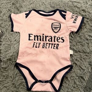 Arsenal Pink Baby Onesie